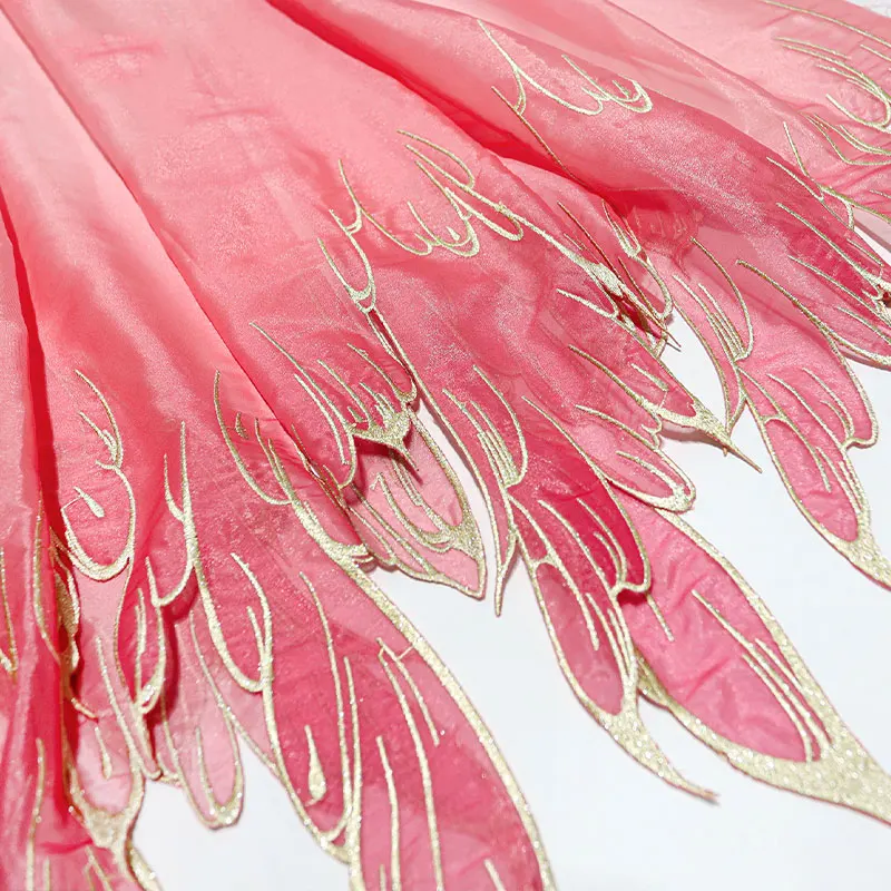Embroidery Gradient - Gradient Heavy เย็บปักถักร้อยผ้า Hanfu สไตล์จีนชุดกระโปรงเต้นรําเครื่องแต่งกาย DIY