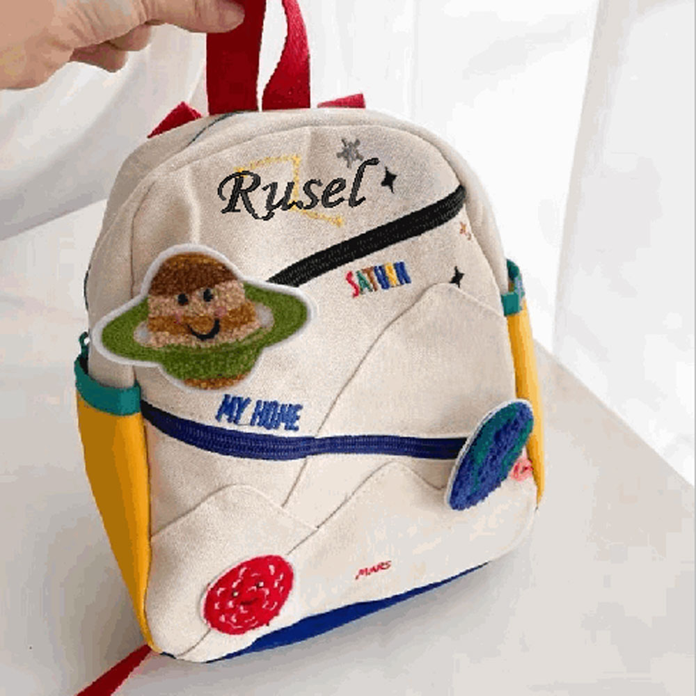 กระเป๋าเป้สะพายหลัง Planet ส่ว - Embroidery Name Designs บทวิจารณ์และราคา