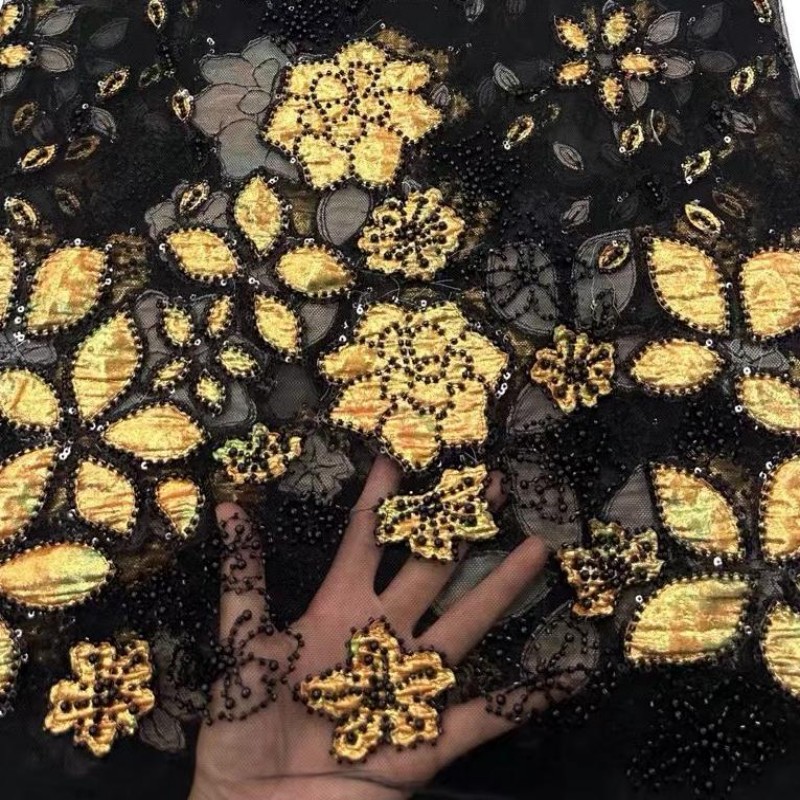 ผ้าลูกไม้ปักลายฝรั่งเศสสุดหรู  - Embroidery Ai บทวิจารณ์และราคา