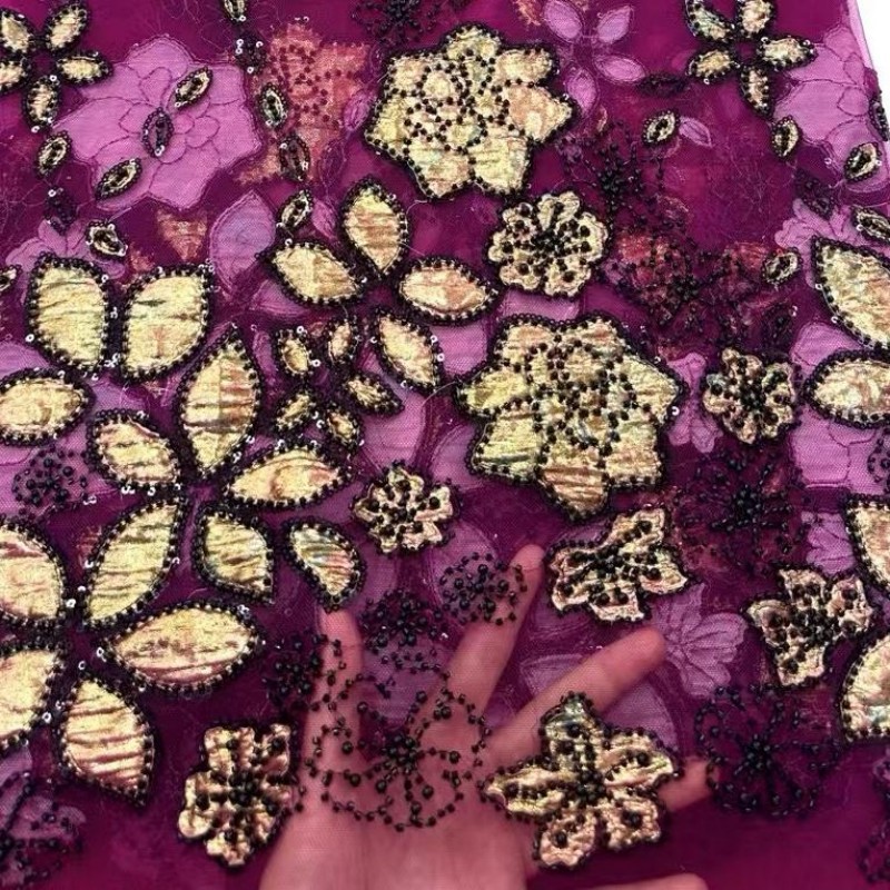 ผ้าลูกไม้ปักลายฝรั่งเศสสุดหรู  - Embroidery Ai บทวิจารณ์และราคา