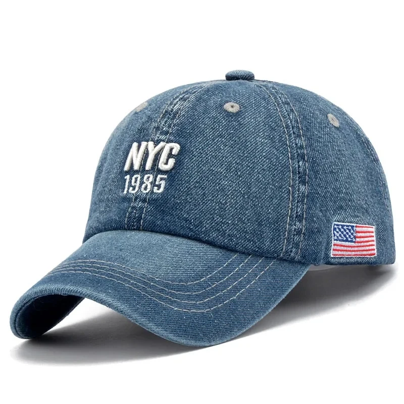 หมวกเบสบอลยีนส์ปักลายตัวอักษรแ - Embroidery Nyc บทวิจารณ์และราคา