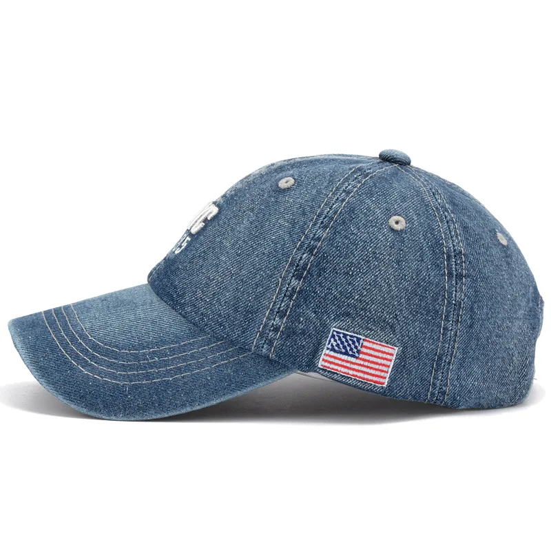 หมวกเบสบอลยีนส์ปักลายตัวอักษรแ - Embroidery Nyc บทวิจารณ์และราคา