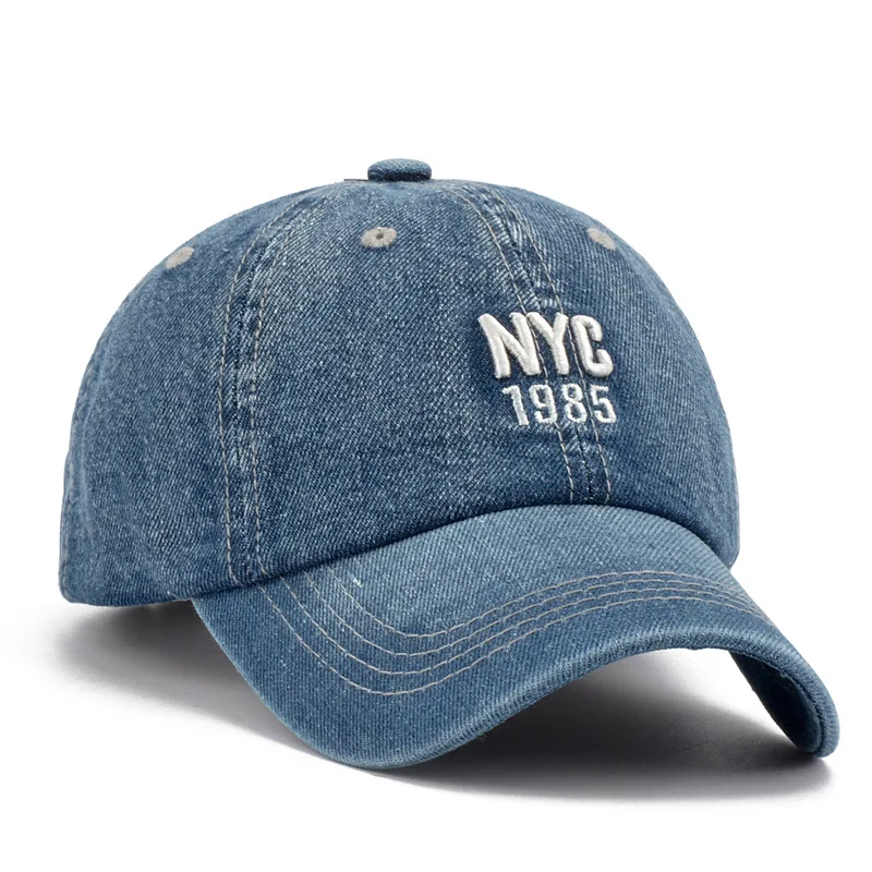 หมวกเบสบอลยีนส์ปักลายตัวอักษรแ - Embroidery Nyc บทวิจารณ์และราคา