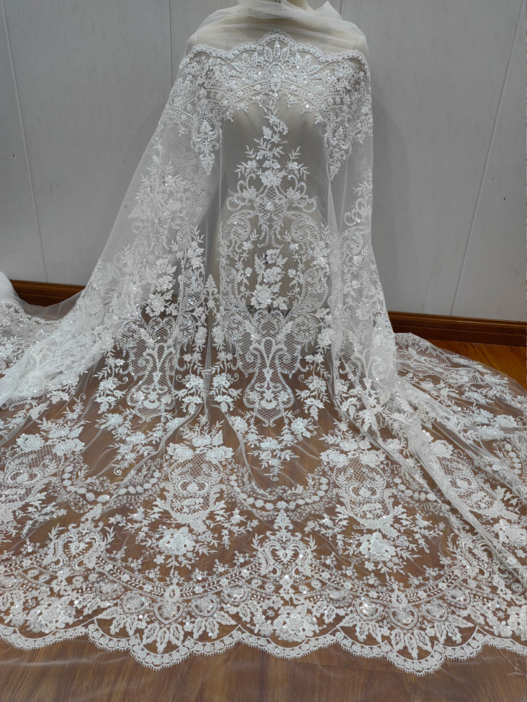 ผ้าลูกไม้ปักเลื่อมคุณภาพสูงสำห - Embroidery Gradient บทวิจารณ์และราคา