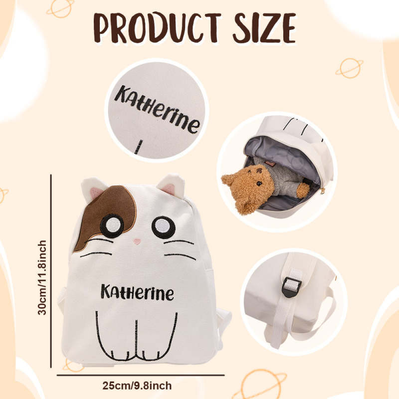 กระเป๋าเป้ปักชื่อสไตล์เกาหลี - - Embroidery Name Designs บทวิจารณ์และราคา