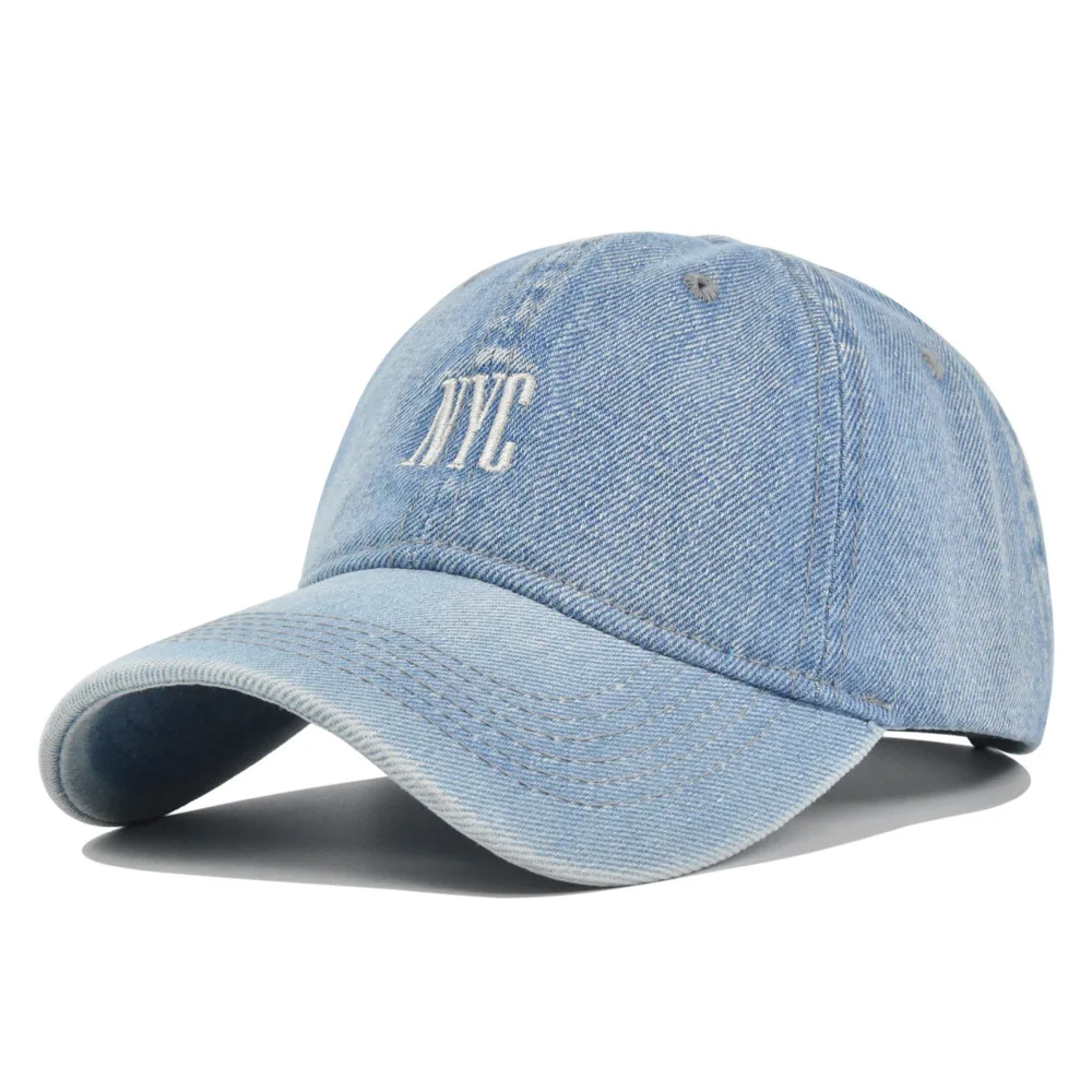 หมวกเบสบอลผ้ายีนส์ปักลายทำจากผ - Embroidery Nyc บทวิจารณ์และราคา