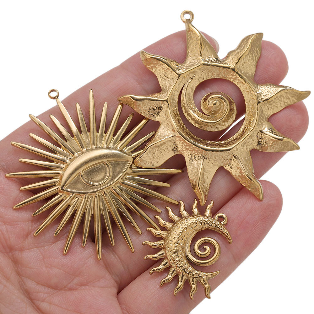 จี้ทอง PVD 5 ชิ้น สแตนเลสสตีล  - Embroidery Gold บทวิจารณ์และราคา