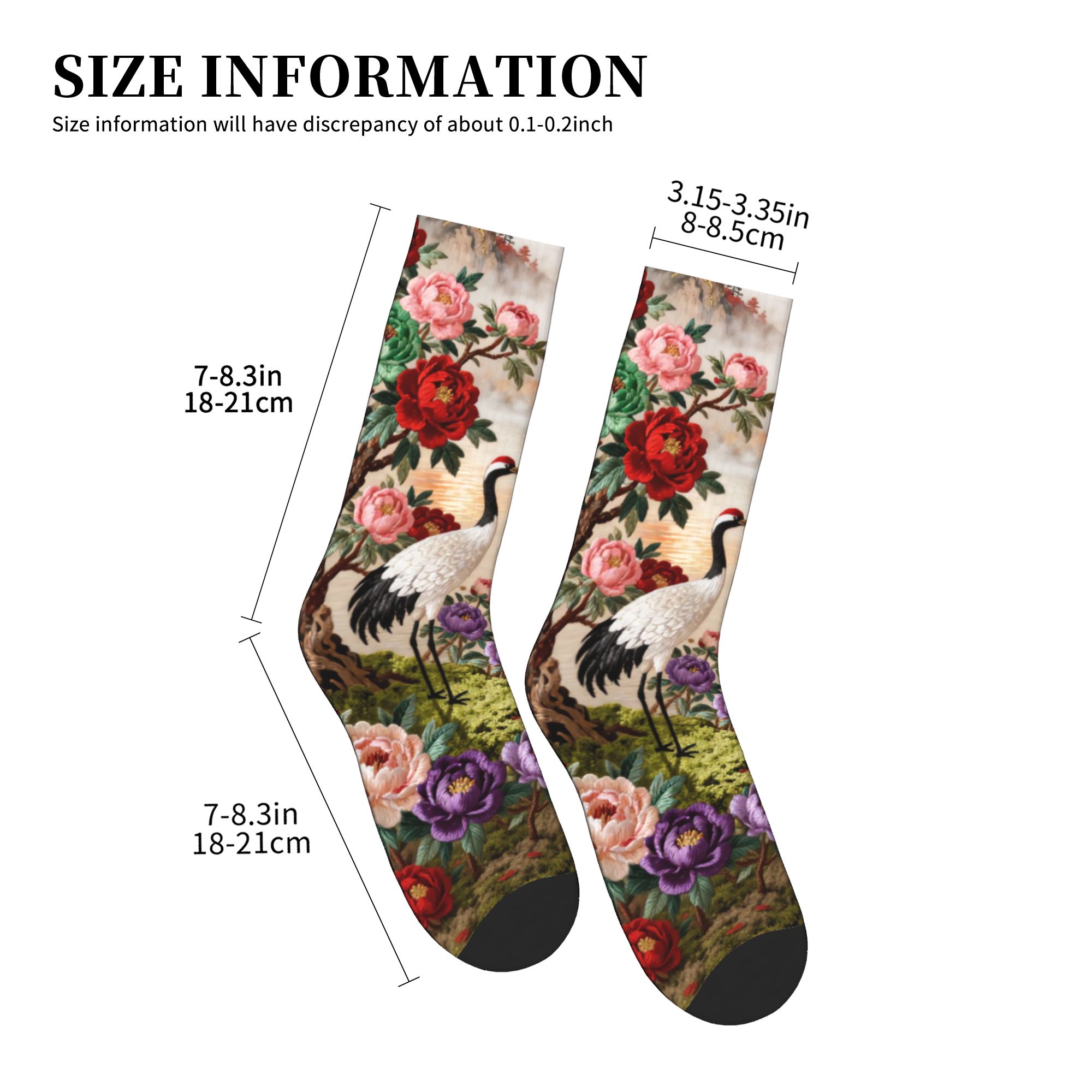 ถุงเท้าลายปักลายกุหลาบสี่ดอก ย - Embroidery Knit บทวิจารณ์และราคา