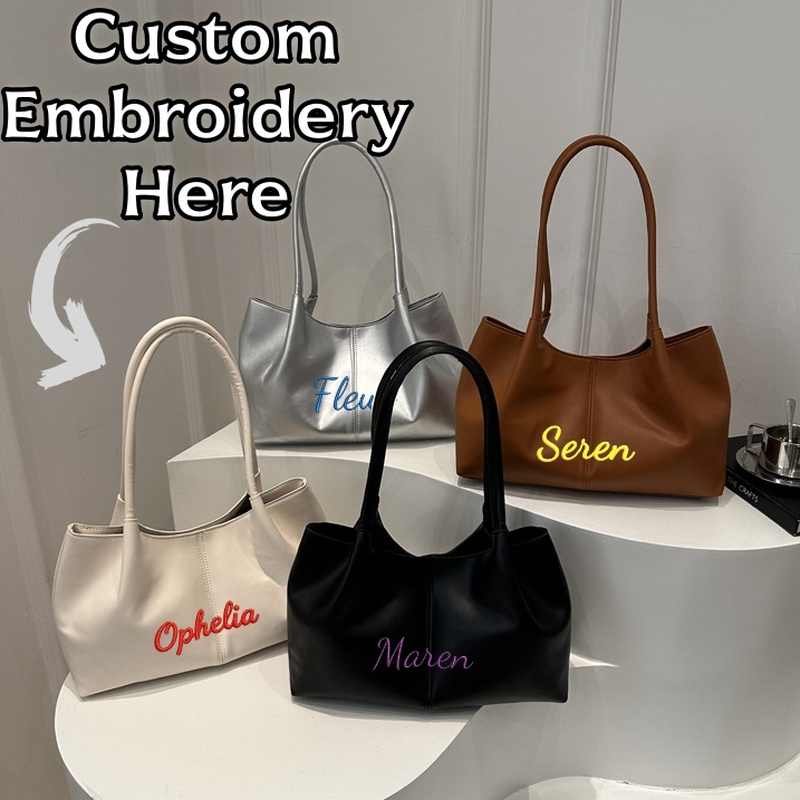 กระเป๋าถือแบบสะพายไหล่เดี่ยวพร - Embroidery Name Designs บทวิจารณ์และราคา