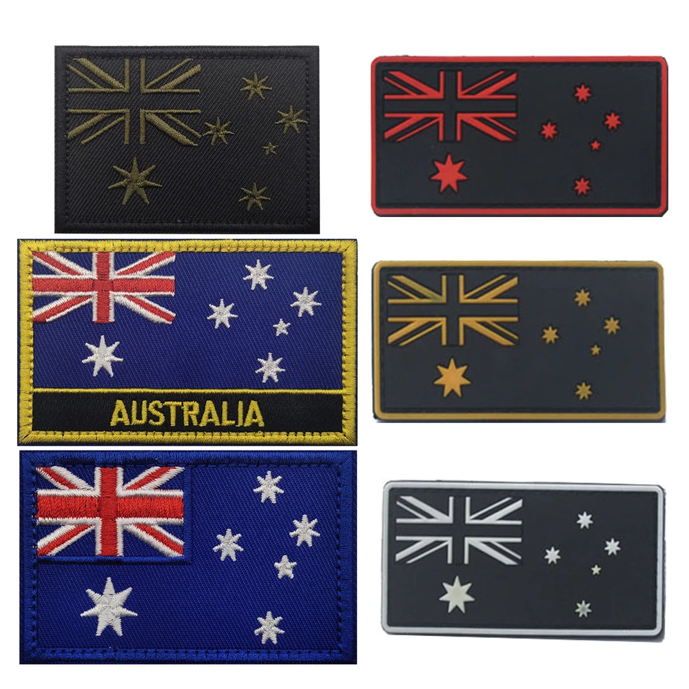 ธงออสเตรเลียแผ่นสะท้อนแสง IR แ - Embroidery In Australia บทวิจารณ์และราคา