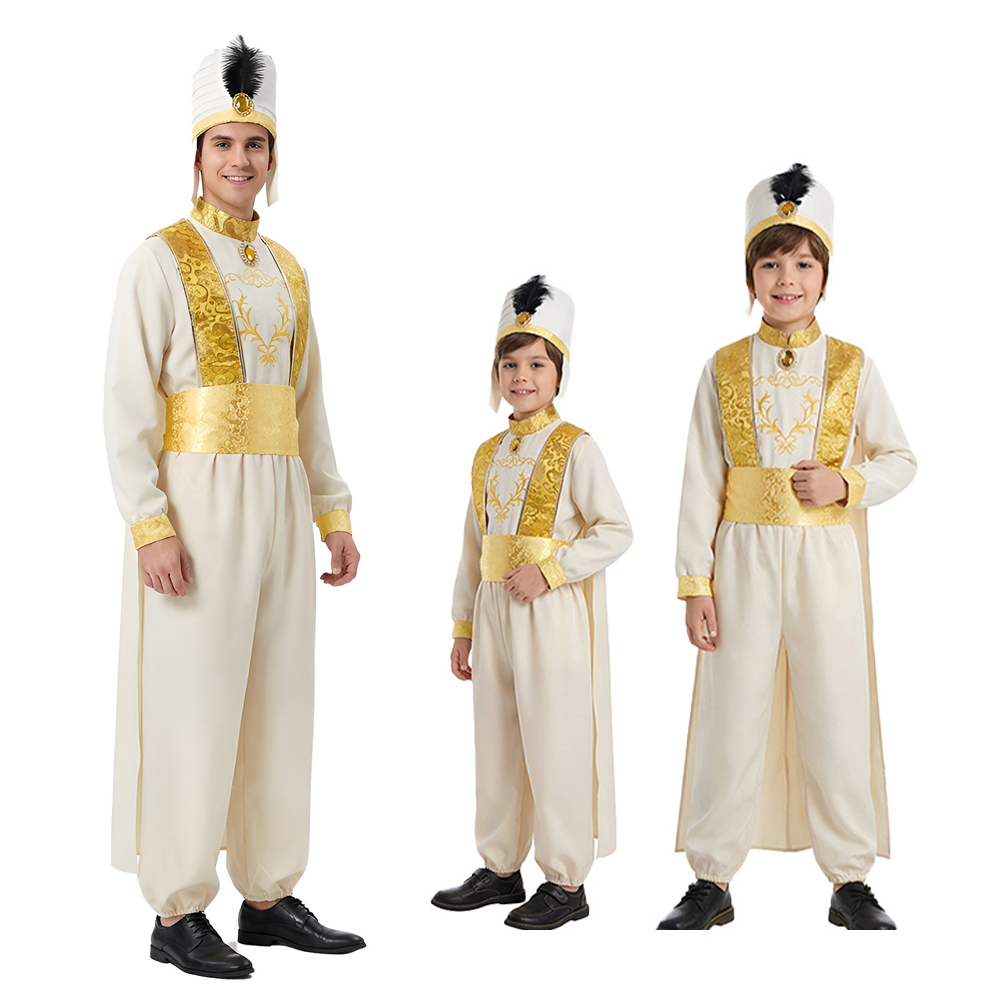 ชุดคอสเพลย์อะลาดินสำหรับผู้ใหญ - Embroidery Gold บทวิจารณ์และราคา
