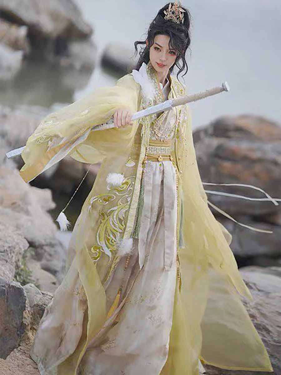 ชุดฮั่นฝูนักดาบวูเซียสำหรับผู้ - Embroidery Gradient บทวิจารณ์และราคา