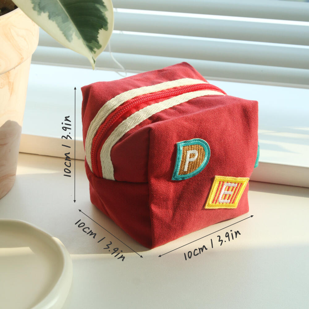 กระเป๋าผ้าแคนวาสขนาดเล็กแบบมีซ - Embroidery Initials บทวิจารณ์และราคา