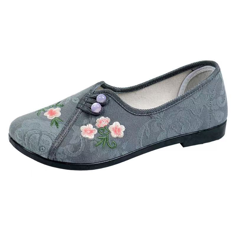 รองเท้าผู้หญิงสไตล์จีน พื้นเรี - Embroidery Shoes บทวิจารณ์และราคา