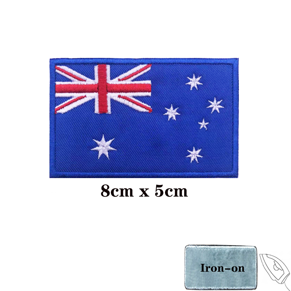 ธงออสเตรเลียออสเตรเลีย Patches - Embroidery In Australia บทวิจารณ์และราคา