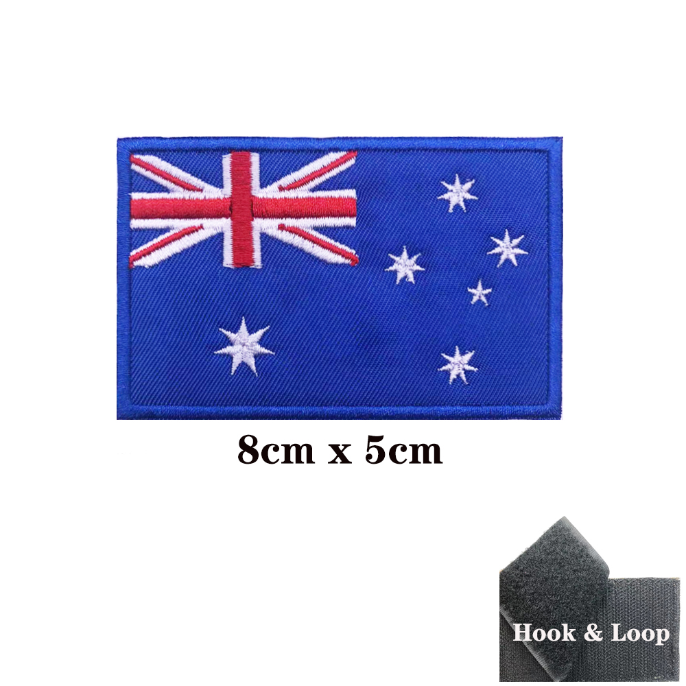 ธงออสเตรเลียออสเตรเลีย Patches - Embroidery In Australia บทวิจารณ์และราคา