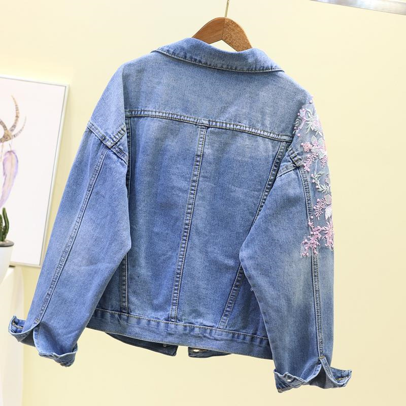 2022 ใหม่เย็บปักถักร้อยDENIMแจ - Embroidery Jeans Sakura บทวิจารณ์และราคา