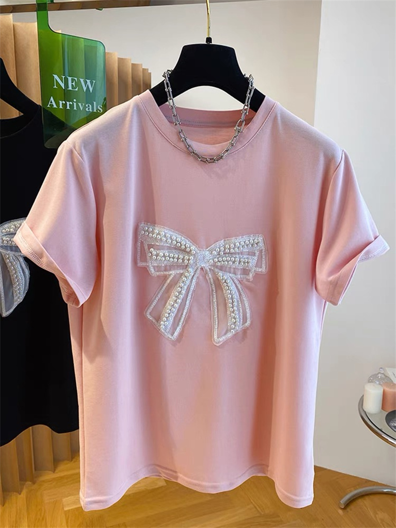   เสื้อยืดแขนสั้นลายปักมุก ผู้ - Embroidery Knot บทวิจารณ์และราคา