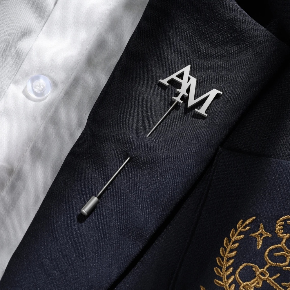 เข็มกลัดอักษรย่อแบบกำหนดเองสำห - Embroidery Initials บทวิจารณ์และราคา