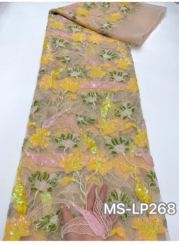 ผ้าตาข่ายเนื้อนุ่มแบบใหม่ 1 หล - Embroidery Gradient บทวิจารณ์และราคา