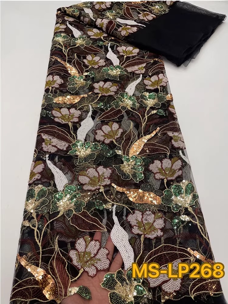 ผ้าตาข่ายเนื้อนุ่มแบบใหม่ 1 หล - Embroidery Gradient บทวิจารณ์และราคา