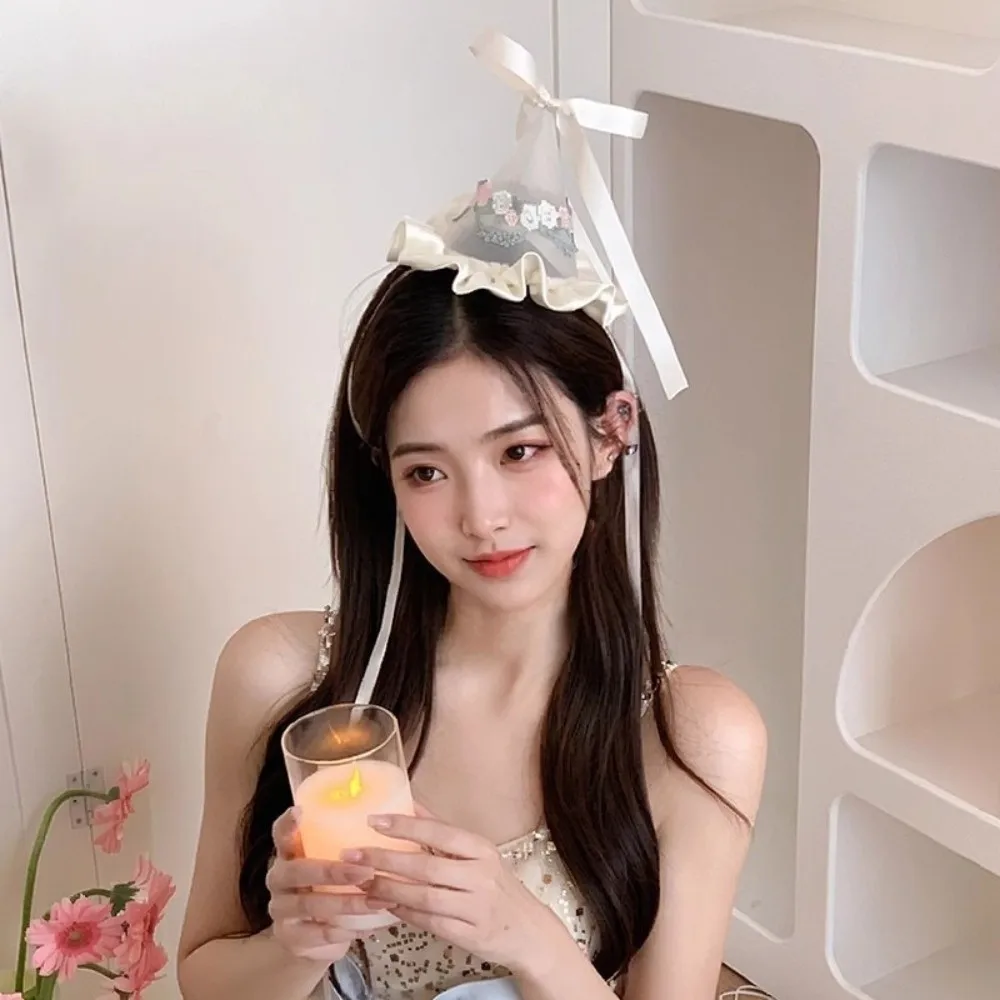 กิ๊บติดผมรูปหมวกวันเกิดแบบตาข่ - Embroidery Knot บทวิจารณ์และราคา