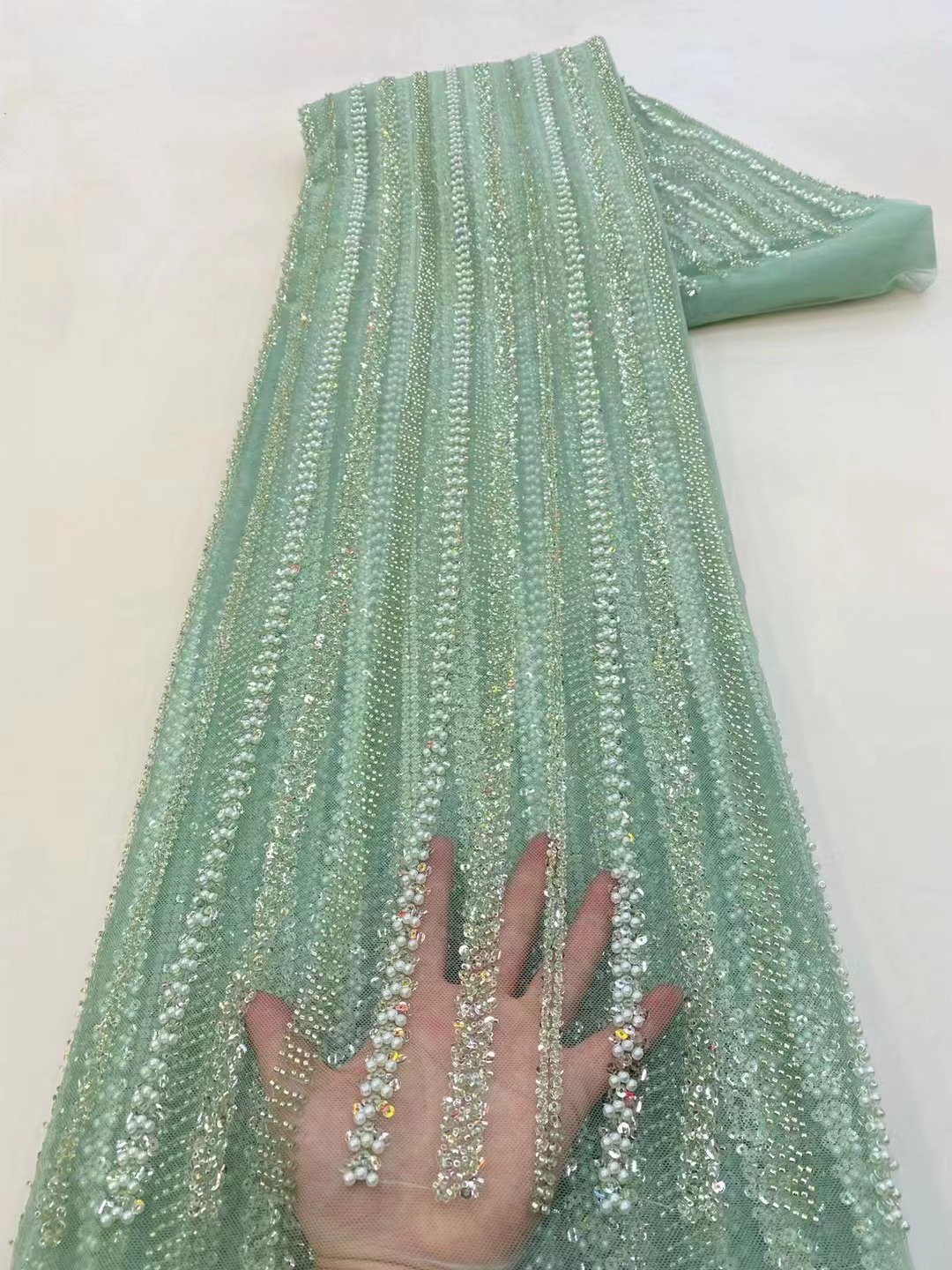ผ้าลูกไม้ทูลล์คุณภาพสูงจากแอฟร - Embroidery Gradient บทวิจารณ์และราคา