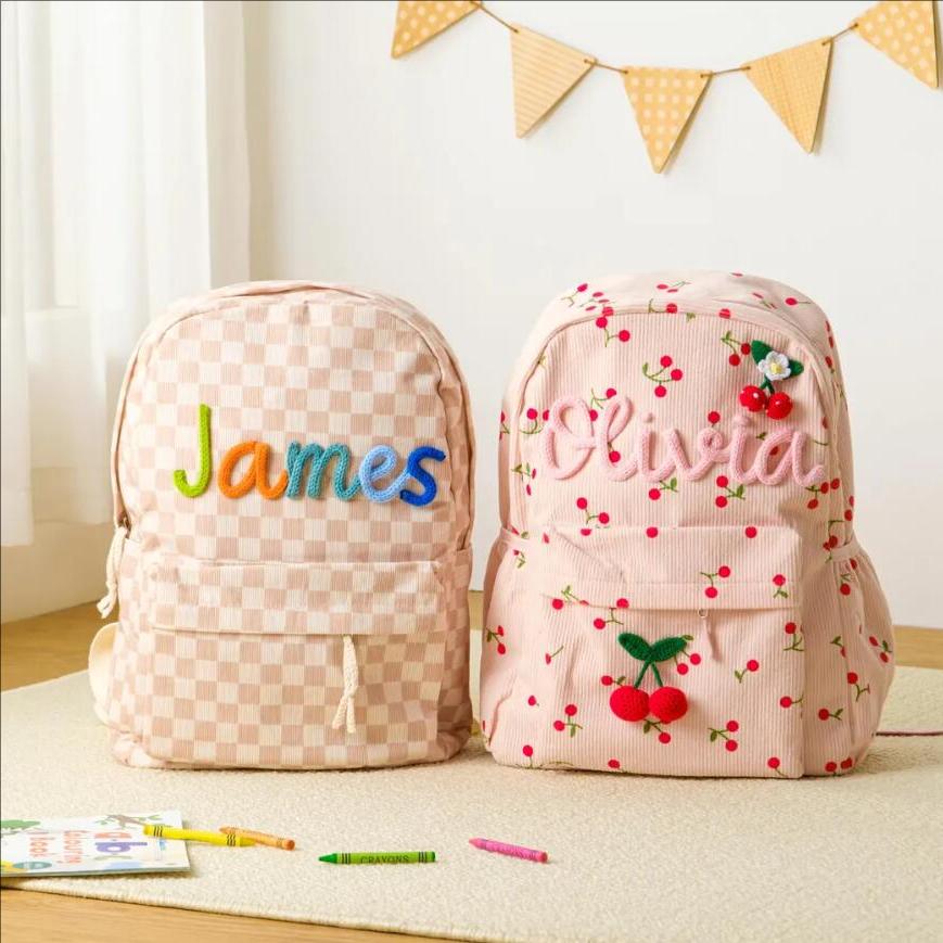 CUSTOM กระเป๋าเป้สะพายหลังน่าร - Embroidery Name Designs บทวิจารณ์และราคา