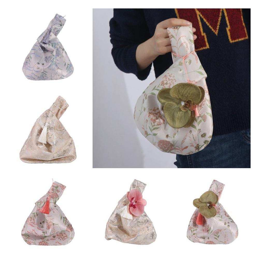 ใหม่กระเป๋าคล้องแขนสไตล์จีนโบว - Embroidery Knot บทวิจารณ์และราคา